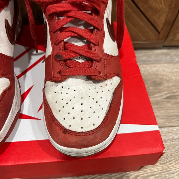 Nike Dunk High LXX Cinnabar Red White - Picture 3 of 12